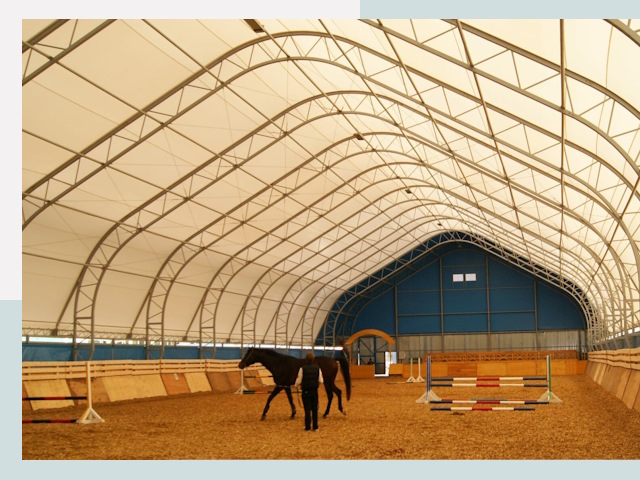 Строительство конных манежей в Кулебаках